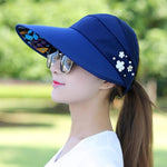 Cappello da donna estivo casual per uscire, cappello da sole piegato in stile coreano a prova di raggi ultravioletti, traspirante e leggero, Black, Pink, Khaki, Rose Red, Blue, Beige, Red