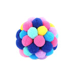 Giocattolo per animali domestici con palline rimbalzanti per gatti, campanelle colorate fatte a mano da 3 pezzi, L, M, S