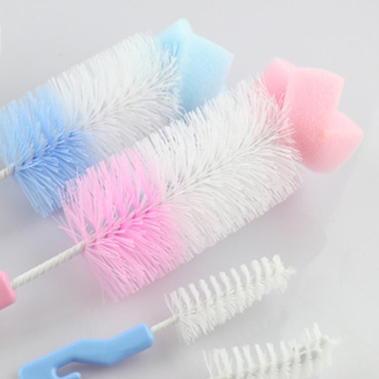 2 set di spazzole per ciuccio con spugna per biberon per capezzoli per bambini, spazzola per ciuccio a 360 gradi, consegna colore casuale, Milk Bottle Cup