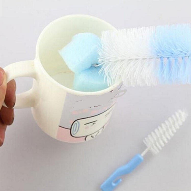 2 set di spazzole per ciuccio con spugna per biberon per capezzoli per bambini, spazzola per ciuccio a 360 gradi, consegna colore casuale, Milk Bottle Cup
