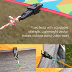 3 tende da campeggio con morsetto per fune antivento, accessori per tende da campeggio in plastica