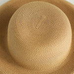 Cappello di paglia Big Eaves Cappello da bacino estivo per protezione solare femminile Cappello da pescatore per vacanze in spiaggia, Black, Yellow, Beige, Pink, Orange