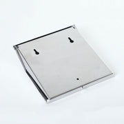 Indicatore luminoso solare da esterno in acciaio inox 22x22 cm