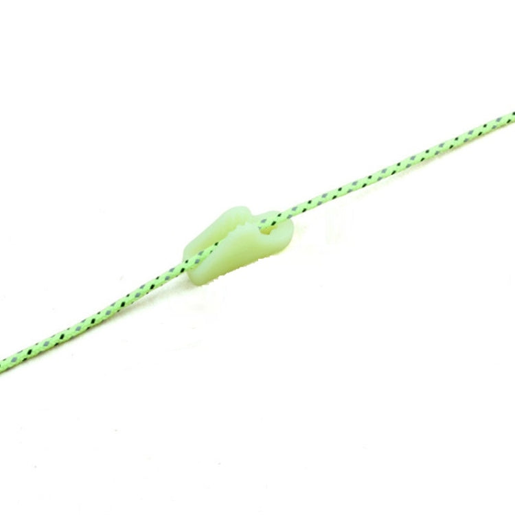 10 PCS Outdoor Luminoso Corda Fibbia Fluorescenza Tenda Triangolo Fibbia Avviso Promemoria Pericolo Accidentale Tenda Vento Corda di Regolazione, Triangle Buckle