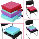 Cuscino per sedia maggiorato per bambini da 3 pezzi Cuscino per seggiolone per seggiolone rimovibile per bambini con cinturino con fibbia, Kids Increased Chair Pad