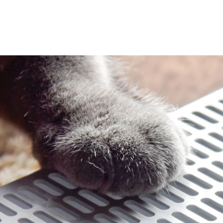 Lettiera per gatti, vasca per feci quadrata semichiusa, toilette per animali domestici, Small, Large, Large  Pink, Large  Gray