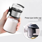 Set di serbatoi dosatori sigillati a prova di umidità per uso domestico con bottiglia per il controllo del sale a pressa, Press Type Salt Control Bottle
