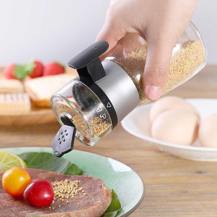 Set di serbatoi dosatori sigillati a prova di umidità per uso domestico con bottiglia per il controllo del sale a pressa, Press Type Salt Control Bottle
