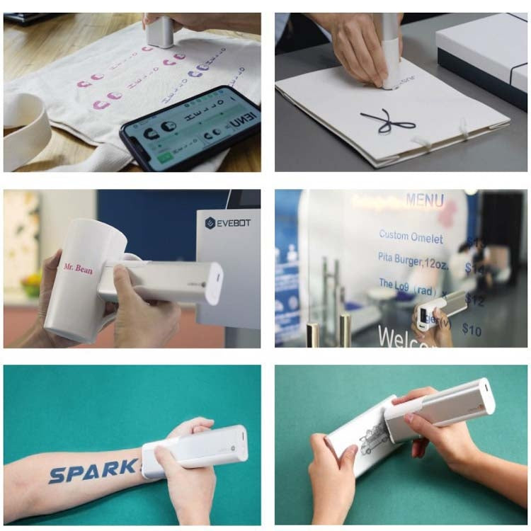 EVEBOT Mini stampante portatile con penna a getto d'inchiostro per macchinetta per tatuaggi fai da te