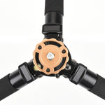 Q338 Gambe pieghevoli a 4 sezioni Supporto per treppiede in lega di alluminio per trasmissione dal vivo, Q338With Three-dimensional Head, Q338 With Ball Head