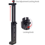Xiletu Xj15 Morsetto per telefono per tablet PC con supporto per treppiede in metallo completo per trasmissione in diretta con fori per viti da 1/4 di pollice e base per pattino freddo, Xj15