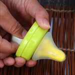 5 PZ Spugna rotante a 360 gradi gialla Spazzola per capezzoli per bambini Neonati Pulizia della tettarella Spazzole per biberon Detergente per ciuccio infantile, Bottle Brushes