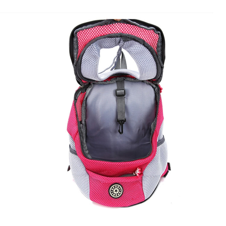Borsa da trasporto per cani da compagnia per esterni Borsa anteriore Borsa da viaggio portatile a doppia spalla Zaino in rete Testa, S, L
