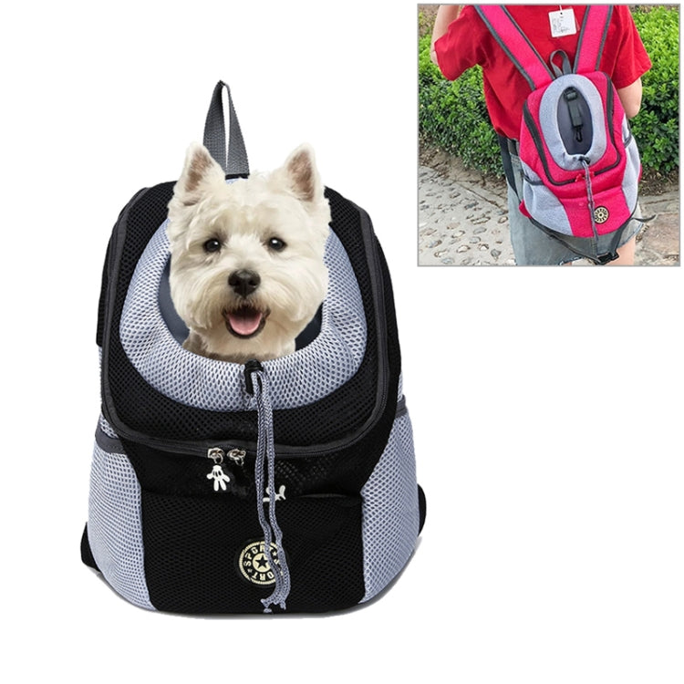 Borsa trasporto cani in nylon traspirante 41x27x7 cm