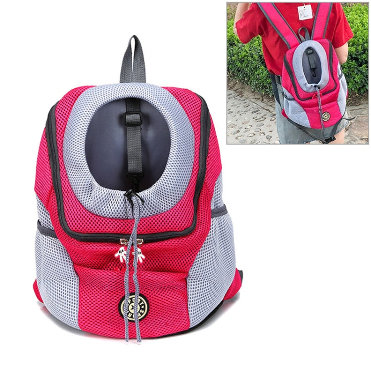 Borsa da trasporto per cani da compagnia per esterni Borsa anteriore Borsa da viaggio portatile a doppia spalla Zaino in rete Testa, S, L