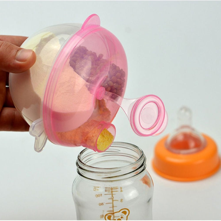 5 pezzi dispenser per latte in polvere per bambini contenitore per alimenti scatola di alimentazione per alimenti scatola di immagazzinaggio da viaggio a tenuta stagna a 3 strati per bambini bambino, Green, Pink, Yellow, Blue