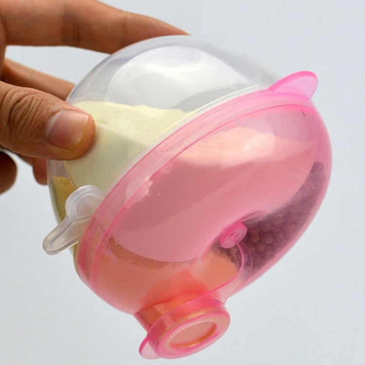 5 pezzi dispenser per latte in polvere per bambini contenitore per alimenti scatola di alimentazione per alimenti scatola di immagazzinaggio da viaggio a tenuta stagna a 3 strati per bambini bambino, Green, Pink, Yellow, Blue