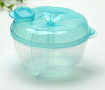 5 pezzi dispenser per latte in polvere per bambini contenitore per alimenti scatola di alimentazione per alimenti scatola di immagazzinaggio da viaggio a tenuta stagna a 3 strati per bambini bambino, Green, Pink, Yellow, Blue