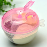 5 pezzi dispenser per latte in polvere per bambini contenitore per alimenti scatola di alimentazione per alimenti scatola di immagazzinaggio da viaggio a tenuta stagna a 3 strati per bambini bambino, Green, Pink, Yellow, Blue