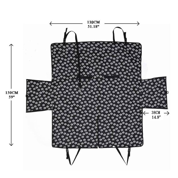 Coprisedile per auto per cani da compagnia posteriore impermeabile, protezione per amaca con cintura di sicurezza, 130x150x38cm