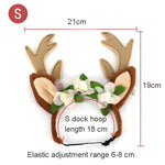 Accessori per animali domestici di Natale Forcina per cani Ornamento per gatti Fascia per capelli con corna di Natale, S, M, L