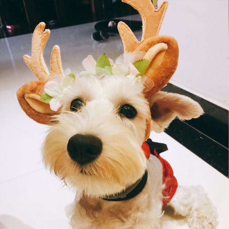 Accessori per animali domestici di Natale Forcina per cani Ornamento per gatti Fascia per capelli con corna di Natale, S, M, L