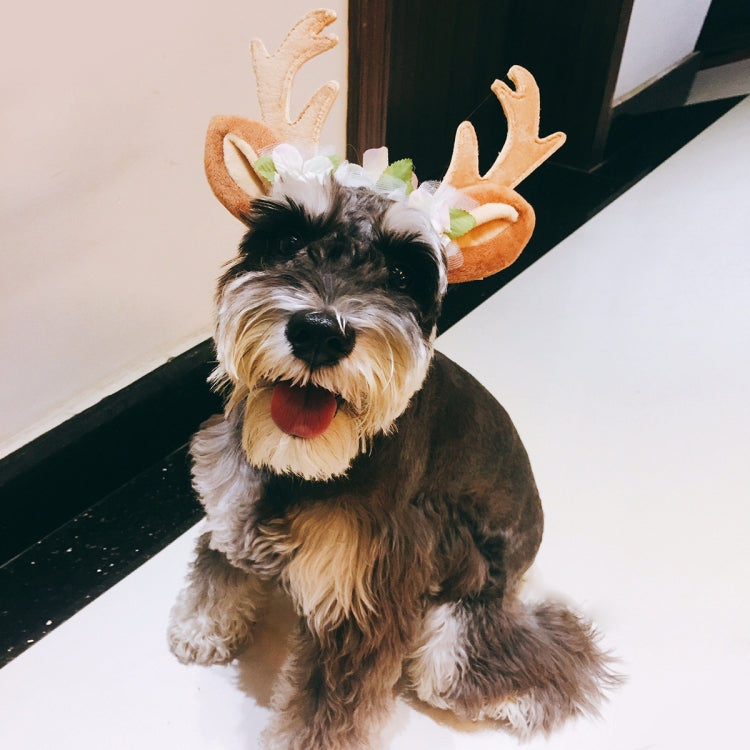 Accessori per animali domestici di Natale Forcina per cani Ornamento per gatti Fascia per capelli con corna di Natale, S, M, L