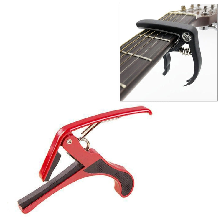 Capotasto per chitarra in plastica per accessori per strumenti musicali con morsetto per accordatura per chitarra elettrica classica acustica a 6 corde, Plastic Guitar Capo