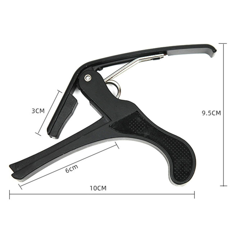 Capotasto per chitarra in plastica per accessori per strumenti musicali con morsetto per accordatura per chitarra elettrica classica acustica a 6 corde, Plastic Guitar Capo