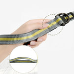 Corda da trazione elastica riflettente in nylon con corda da trazione anti-flagello per cani, Elastic Stretch Yellow, Elastic Stretch Green