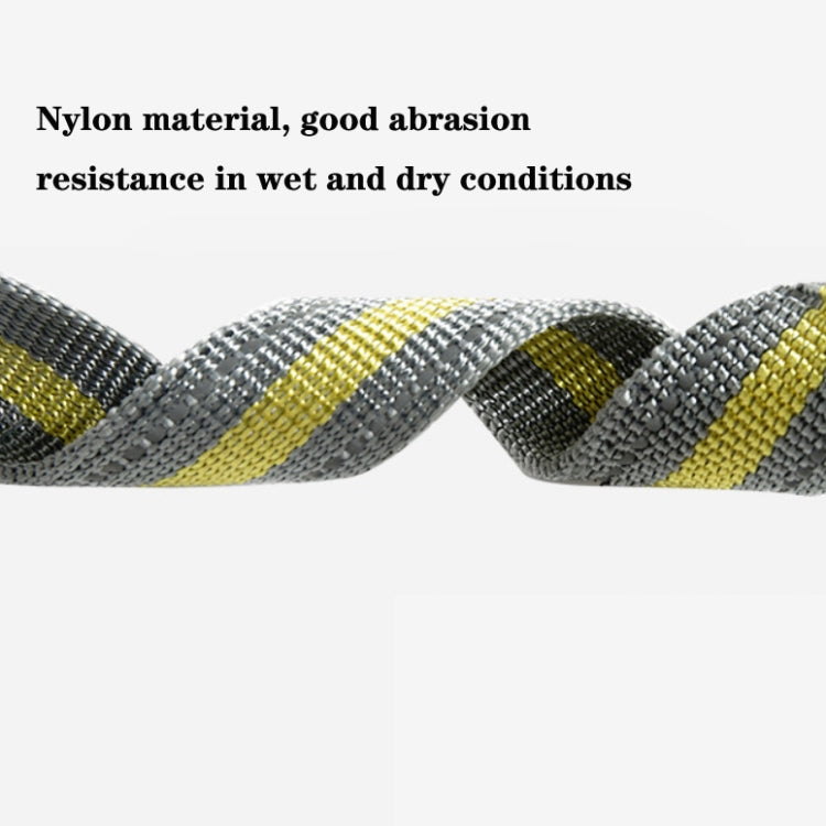 Corda da trazione elastica riflettente in nylon con corda da trazione anti-flagello per cani, Elastic Stretch Yellow, Elastic Stretch Green