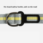 Corda da trazione elastica riflettente in nylon con corda da trazione anti-flagello per cani, Elastic Stretch Yellow, Elastic Stretch Green