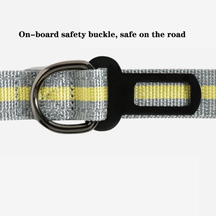 Corda da trazione elastica riflettente in nylon con corda da trazione anti-flagello per cani, Elastic Stretch Yellow, Elastic Stretch Green