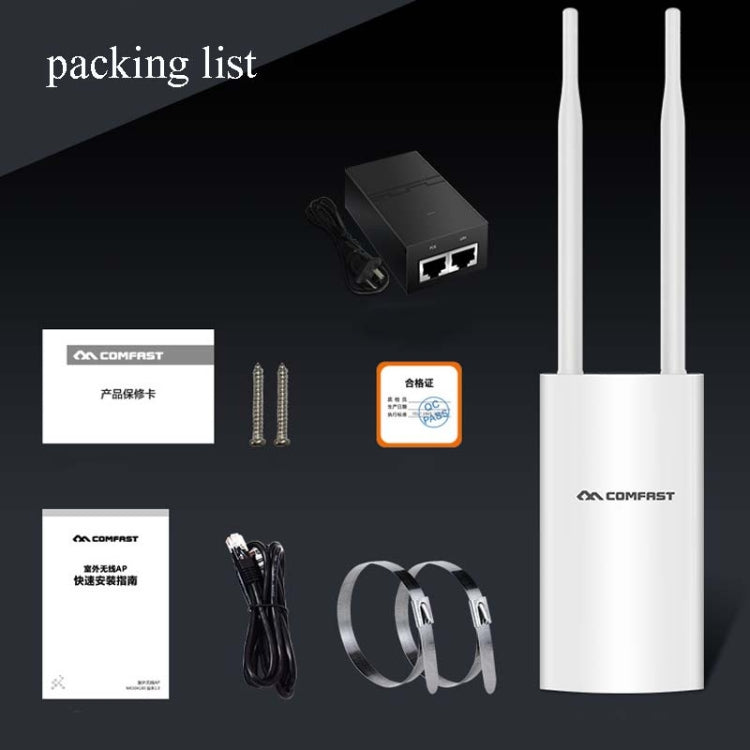 Router AP con copertura wireless ad alta potenza Comfast per esterni, EW71 300Mbps, EW72 1200Mbps
