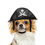 Forniture per animali domestici Cappello da pirata di Halloween Parrucca per cani e gatti Cappello da pirata bianco, White Pirate Hat,