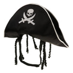 Forniture per animali domestici Cappello da pirata di Halloween Parrucca per cani e gatti Cappello da pirata bianco, White Pirate Hat,
