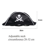 Forniture per animali domestici Cappello da pirata di Halloween Parrucca per cani e gatti Cappello da pirata bianco, White Pirate Hat,