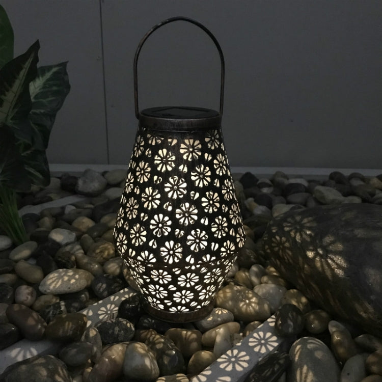 Lampada a sospensione LED solare in ferro battuto 22cm