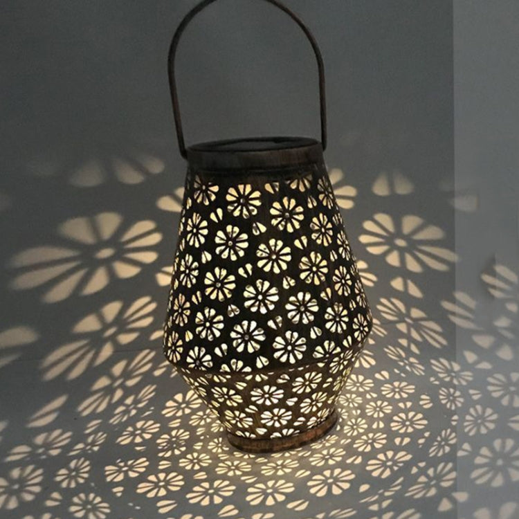 Lampada a sospensione LED solare in ferro battuto 22cm