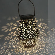 Lampada a sospensione LED solare in ferro battuto 22cm