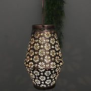 Lampada a sospensione LED solare in ferro battuto 22cm