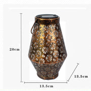 Lampada a sospensione LED solare in ferro battuto 22cm