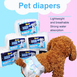 2 pacchi/20 pezzi pannolini per animali domestici per cani pantaloni fisiologici per animali domestici, consegna colore casuale, XXS, XS, S, M, L, XL