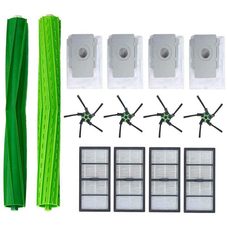 Set spazzola robot + Hippa + spazzola laterale + sacchetto per la polvere per IROBOT ROOMBA S9 S9+, 14 PCS/Set