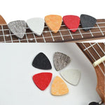 10 plettri in feltro di lana per chitarra Ukulele