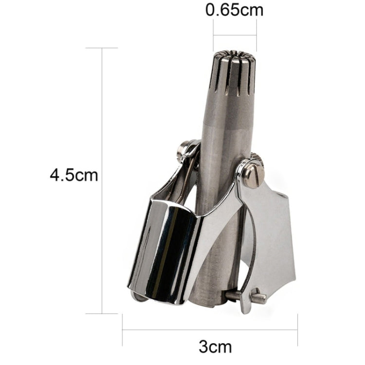 Tagliacapelli manuale per peli del naso in acciaio inox
