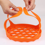 Cestello per cottura a vapore in silicone per cottura a vapore in silicone da 2 pezzi, 8 Inches, 6.5 Inches
