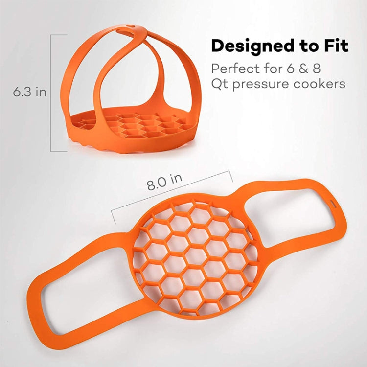 Cestello per cottura a vapore in silicone per cottura a vapore in silicone da 2 pezzi, 8 Inches, 6.5 Inches
