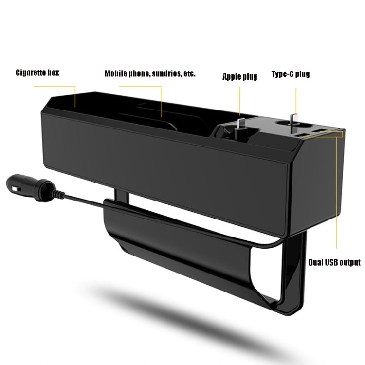 Scatola portaoggetti per seggiolino auto con caricatore USB per funivia, 2-wire, 3-wire, 2-wire + Storage Box