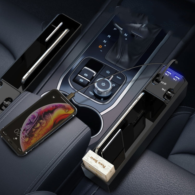 Scatola portaoggetti per seggiolino auto con caricatore USB per funivia, 2-wire, 3-wire, 2-wire + Storage Box
